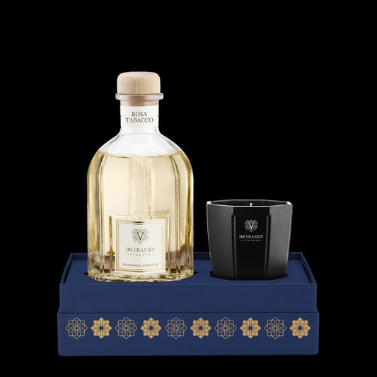 Limited Edition Gift Set Rosa Tabacco  250 ml Fragrance & XS Candle Gift Box